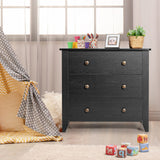 NNECW 3 Chest of Drawers Nightstand for Bedroom