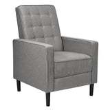 NNECW Ergonomic Armchair with Footrest for Bedroom & Office