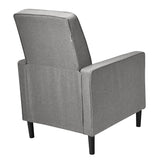 NNECW Ergonomic Armchair with Footrest for Bedroom & Office