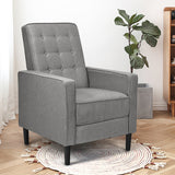NNECW Ergonomic Armchair with Footrest for Bedroom & Office