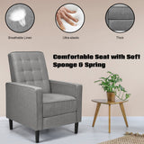 NNECW Ergonomic Armchair with Footrest for Bedroom & Office