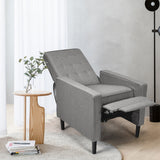 NNECW Ergonomic Armchair with Footrest for Bedroom & Office