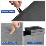 NNECW Storage Ottoman with Removable Lid for Bedroom & Entrance Light Grey