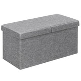 NNECW Storage Ottoman with Removable Lid for Bedroom & Entrance Light Grey