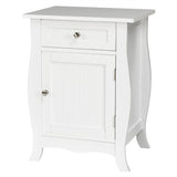 NNECW Accent Table with Single-Door Cabinet and Drawer