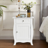 NNECW Accent Table with Single-Door Cabinet and Drawer