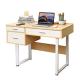 NNECW Vanity Table with Flip Top Mirror and 2 Drawers for Bedroom