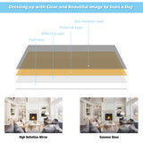 NNECW Full length Mirror with Height Adjusting Hanging Hooks for Bedroom White