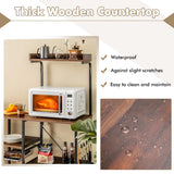 NNECW Freestanding 5-tier Microwave Oven Stand with Storage for Dining Room/Kitchen