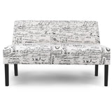 NNECW Modern Sofa Chair Couch with Black Finish for Living Room