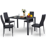 NNECW Modern 5 Piece Dining Table and Chairs Set for 4 Person