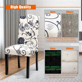 NNECW Set of 2 Tufted Dining Chair with Rubber Wooden Leg