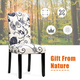 NNECW Set of 2 Tufted Dining Chair with Rubber Wooden Leg