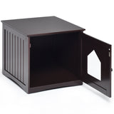 NNECW Cat Hidden Litter Enclosure Box-Brown