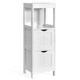 NNECW Freestanding Bathroom Floor Cabinet with 2 Removable Drawers