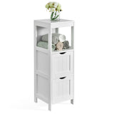 NNECW Freestanding Bathroom Floor Cabinet with 2 Removable Drawers