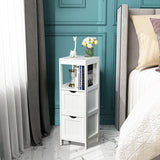 NNECW Freestanding Bathroom Floor Cabinet with 2 Removable Drawers