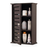 NNECW Wall-Mounted Wooden Storage Cabinet for Bathroom-Coffee