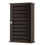 NNECW Wall-Mounted Wooden Storage Cabinet for Bathroom-Coffee