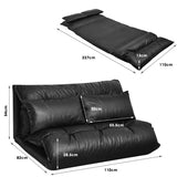 NNECW Lounge Sofa Bed with 5 Adjustable Positions