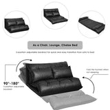 NNECW Lounge Sofa Bed with 5 Adjustable Positions