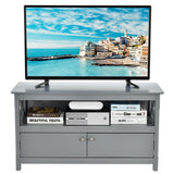 NNECW Media Console Cabinet with Cable Management Hole for Living Room-Grey