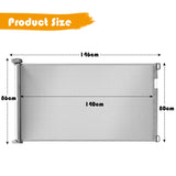 NNECW Retractable Baby Mesh Safety Gate for Doorway