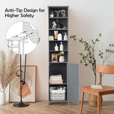 NNECW Bathroom Storage Cabinet with 5 Open Shelves for Home