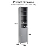 NNECW Bathroom Storage Cabinet with 5 Open Shelves for Home