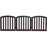 NNECW 61 cm 3 Panel Configurable Folding Wood Pet Dog Safety Fence