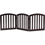 NNECW 61 cm 3 Panel Configurable Folding Wood Pet Dog Safety Fence