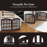 NNECW 61 cm 3 Panel Configurable Folding Wood Pet Dog Safety Fence