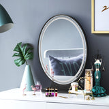 NNECW Large Lighted Makeup Mirror with Remote Control &amp 4 Colour Modes-Black