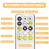 NNECW Large Lighted Makeup Mirror with Remote Control &amp 4 Colour Modes-Golden