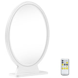 NNECW Large Lighted Makeup Mirror with Remote Control &amp 4 Colour Modes-White