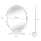 NNECW Large Lighted Makeup Mirror with Remote Control &amp 4 Colour Modes-White