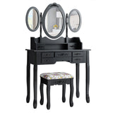 NNECW Dressing Table Set with Makeup Desk & Stool