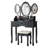NNECW Dressing Table Set with Makeup Desk & Stool