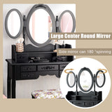 NNECW Dressing Table Set with Makeup Desk & Stool