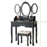 NNECW Dressing Table Set with Makeup Desk & Stool