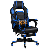 NNECW Ergonomic Racing Computer Chair with Adjustable Backrest for Office Blue