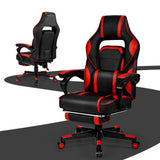 NNECW Ergonomic Racing Computer Chair with Adjustable Backrest for Office Red