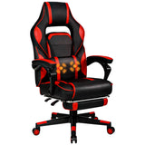 NNECW Ergonomic Racing Computer Chair with Adjustable Backrest for Office Red