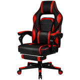 NNECW Ergonomic Racing Computer Chair with Adjustable Backrest for Office Red