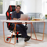 NNECW Ergonomic Racing Computer Chair with Adjustable Backrest for Office Red