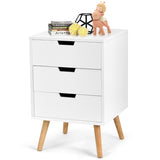NNECW Modern Wooden Nightstand with Drawers for Living Room &amp Bedroom-1 piece