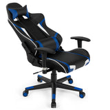 NNECW Racing Style Computer Chair with Massage Lumbar Support for Gaming Blue