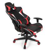 NNECW Racing Style Computer Chair with Massage Lumbar Support for Gaming Red