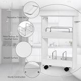 NNECW Slim Bathroom Storage Cabinet with 2-Tier Shelves for Kitchen & Bathroom