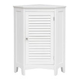 NNECW Free-Standing Corner Shutter Door Cabinet with Single Doors & 2 Shelves